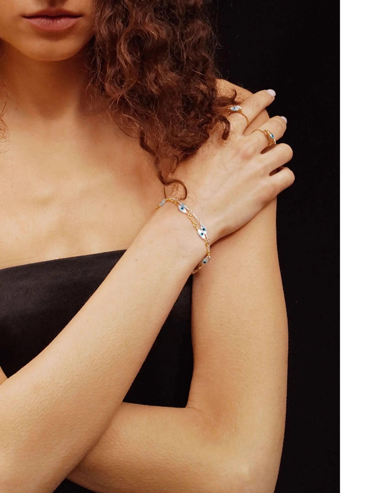 Lover's Eye Bracelet Gold