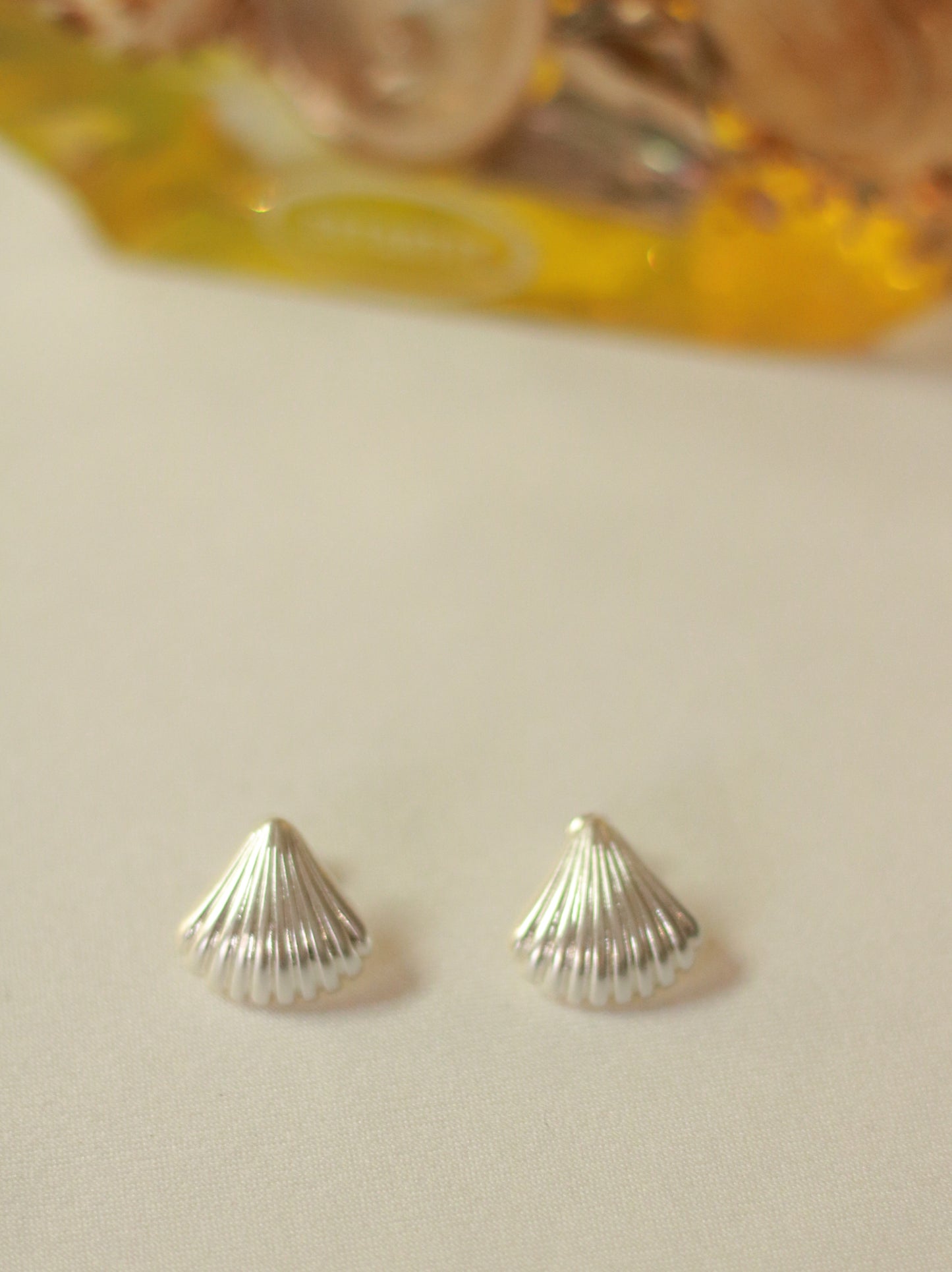 Scallop Earrings Silver