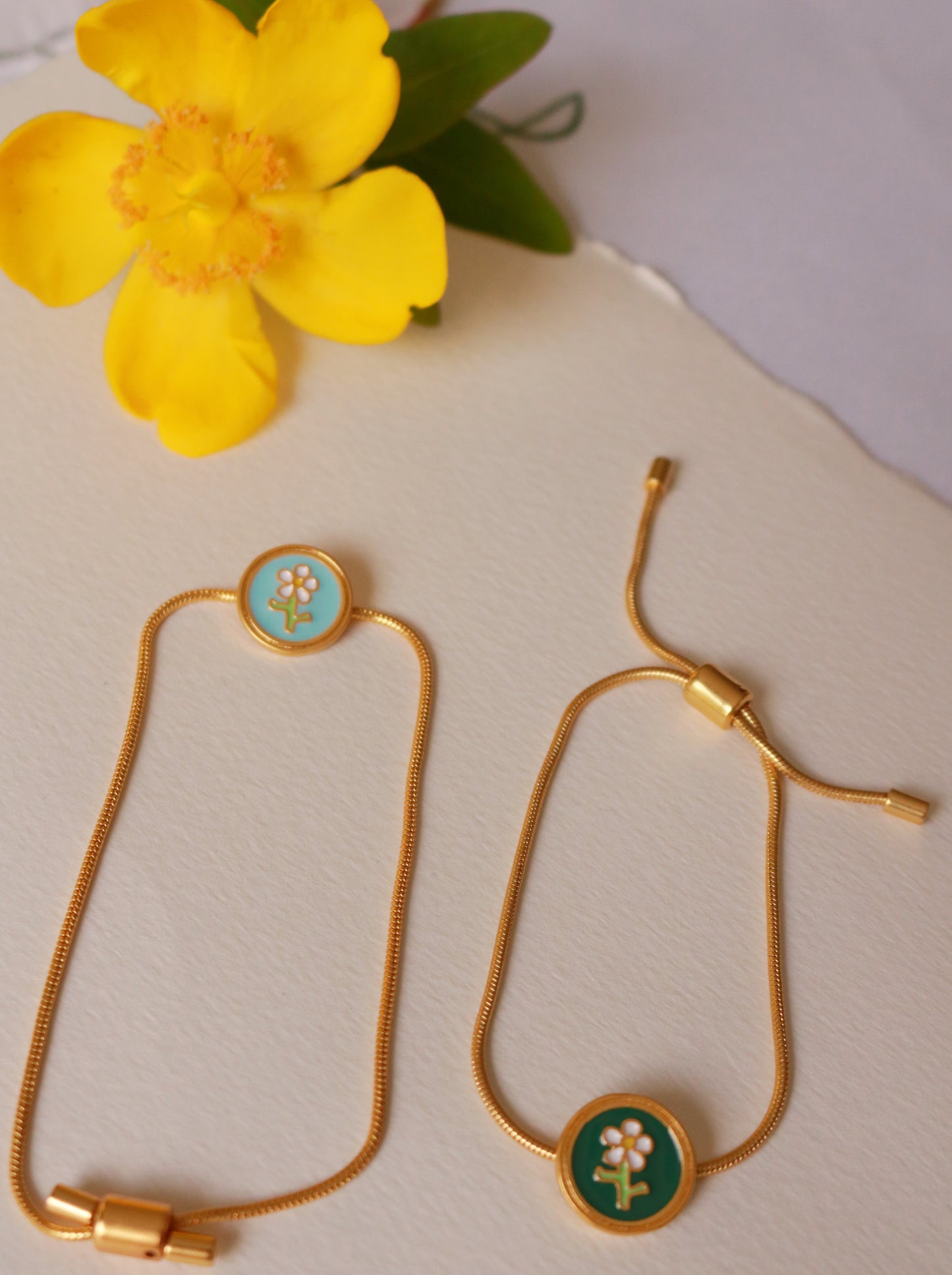 Bracelet Flower Blue Sky