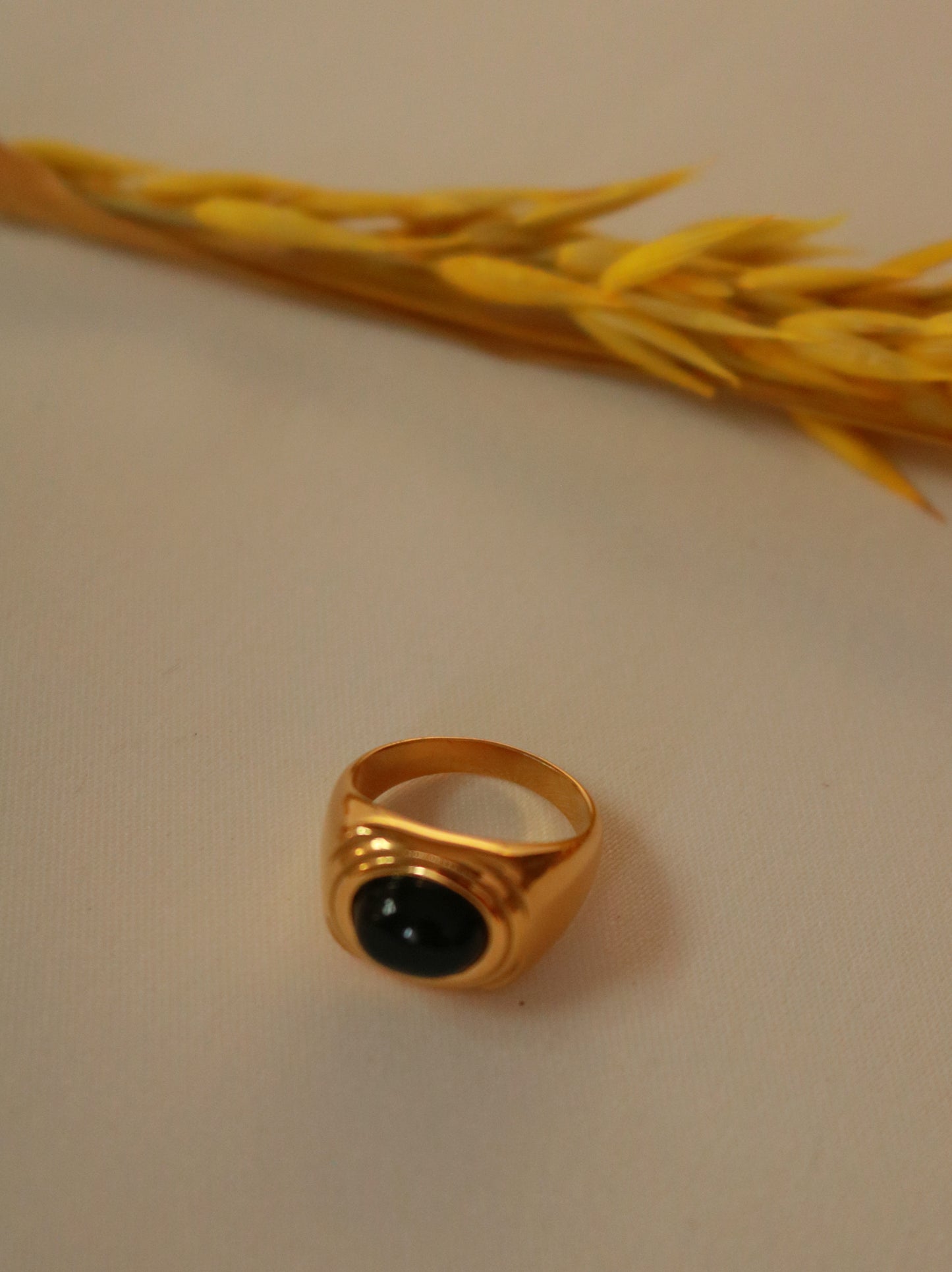 Black Onyx Ridge Ring