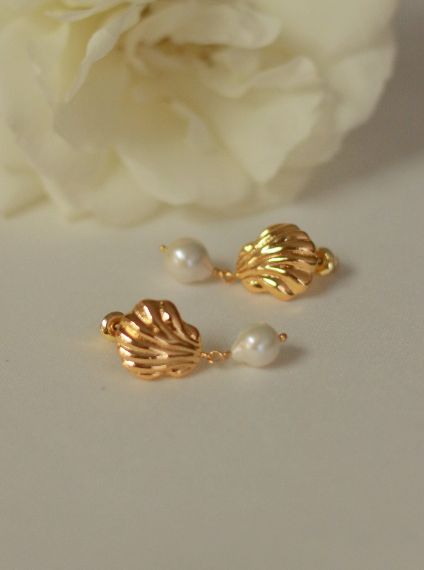 Pearl and Shell Earrings