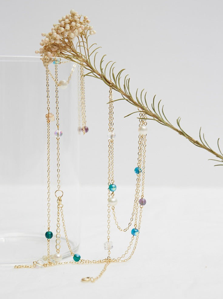 Plants and Flowers Long Necklace