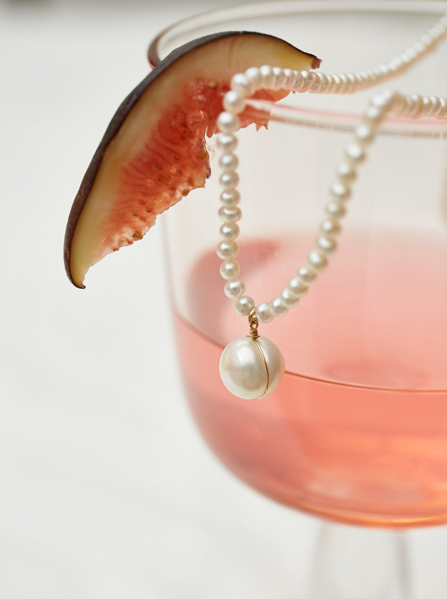 Necklace Pearl Charm