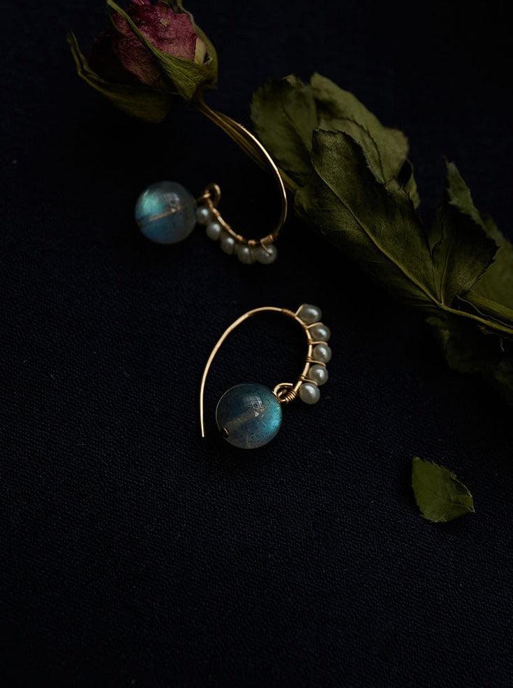 Earrings Moonstone