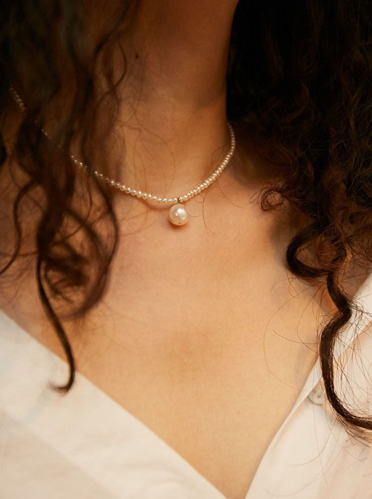 Necklace Pearl Charm